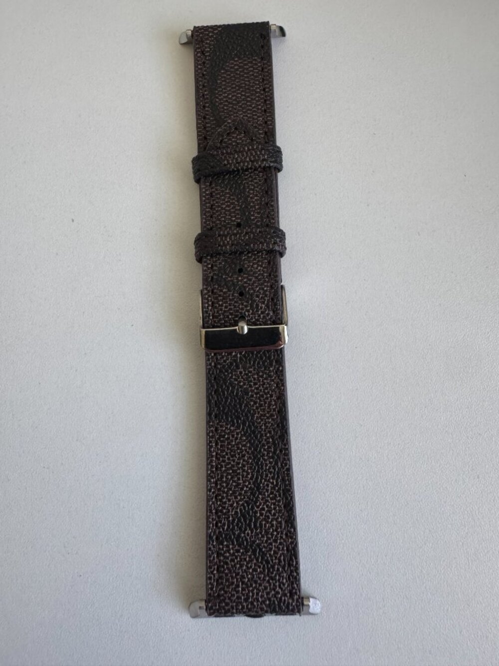 Apple Watch Band 38/40/41mm Brown Designer Style Signature Pattern Strap